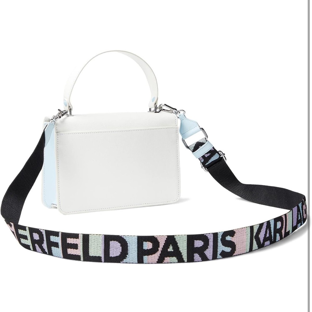 Karl Lagerfeld White Handbag with Studs - Picture 2 of 4